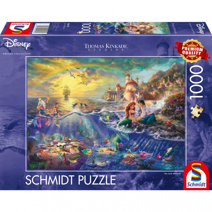 Puzzle 1000 Teile Thomas Kinkade - kleine Meerjungfrau