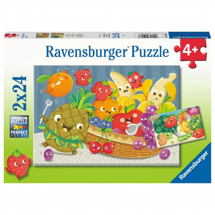 Ravensburger Puzzle 2 X 24 Teile Freche Früchte