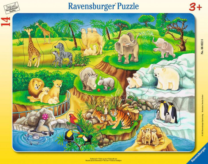 Ravensburger Rahmenpuzzle Zoobesuch