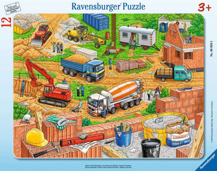 Ravensburger Rahmenpuzzle Arbeit auf der Baustelle