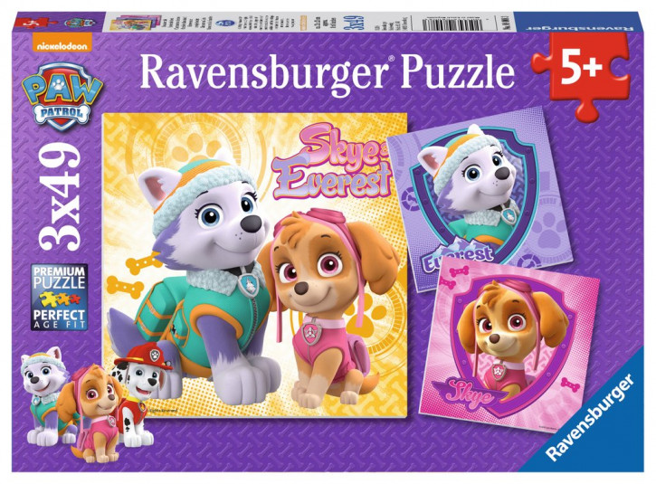 Ravensburger Puzzle 3 X 49 Teile Bezaubernde Hundemädchen
