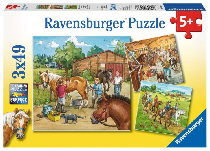 Ravensburger Puzzle 3 X 49 Teile Mein Reiterhof