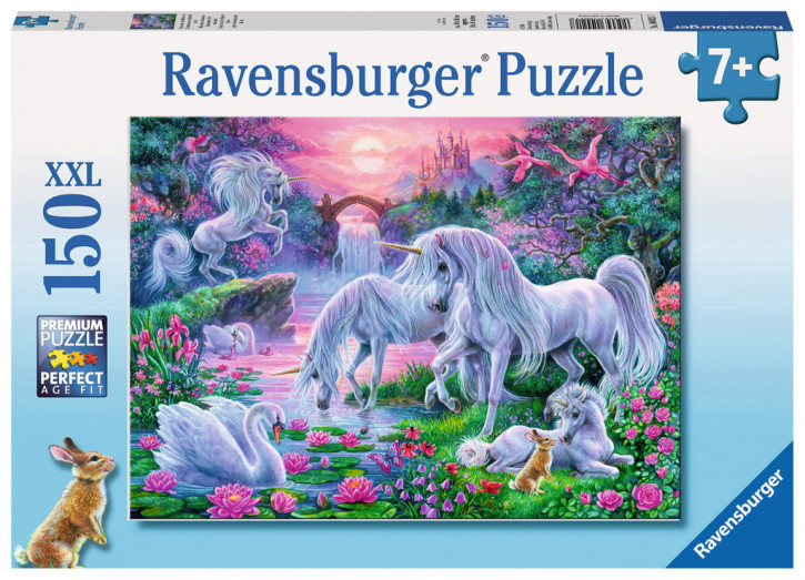 Ravensburger Puzzle 150 Teile XXL Einhörner im Abendrot