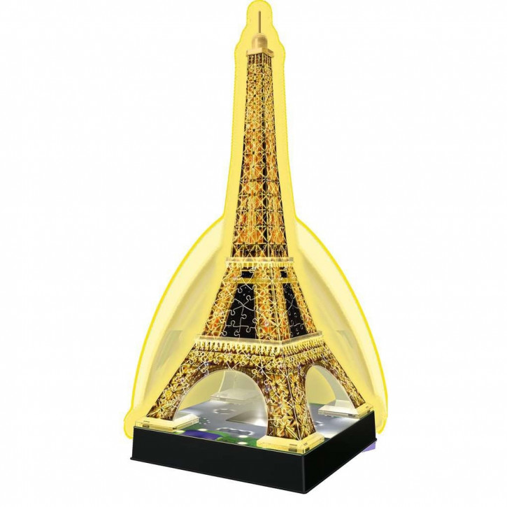 Ravensburger Puzzle 3D Puzzle-Bauwerke Eiffelturm bei Nacht