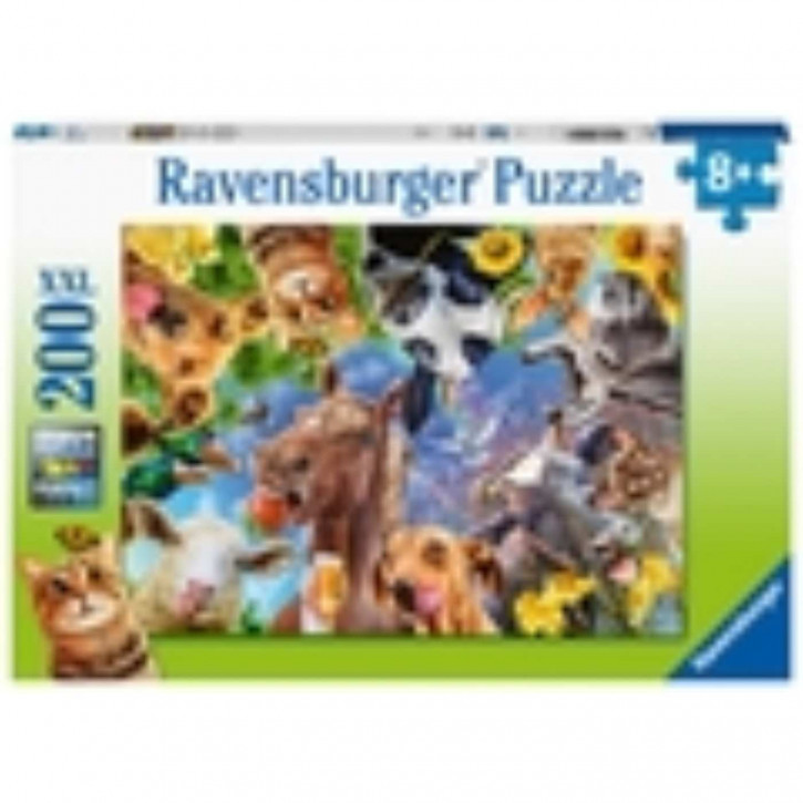 Puzzle 200 XXL Lustige Bauernhoftiere