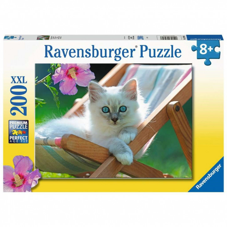 Ravensburger Puzzle 200 Teile XXL Weißes Kätzchen