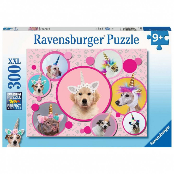 Ravensburger Puzzle 300 Teile Knuffige Einhorn-Hunde