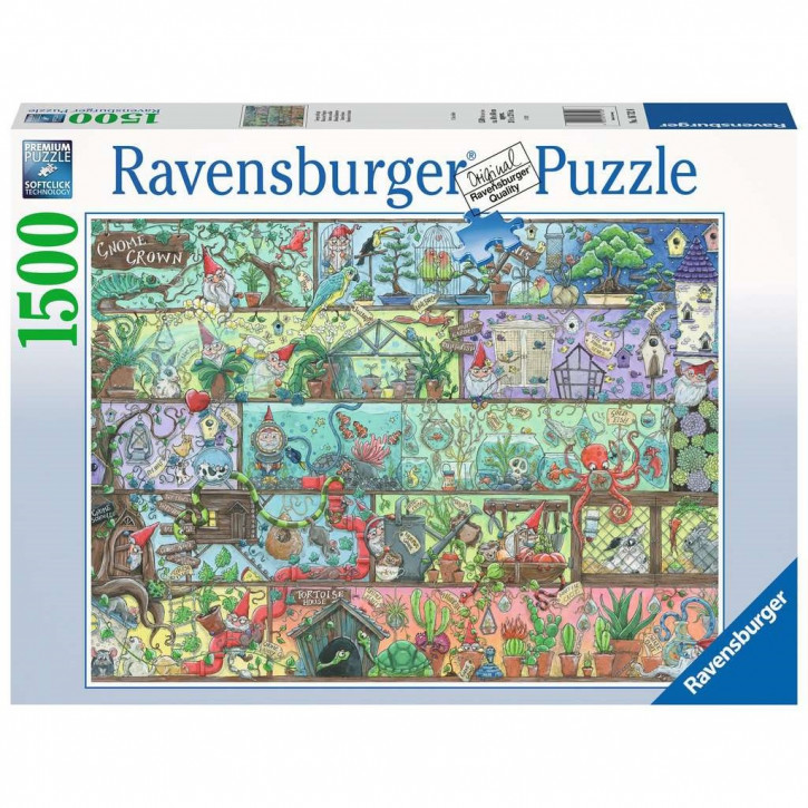 Ravensburger Puzzle 1500 Teile Zwerge im Regal