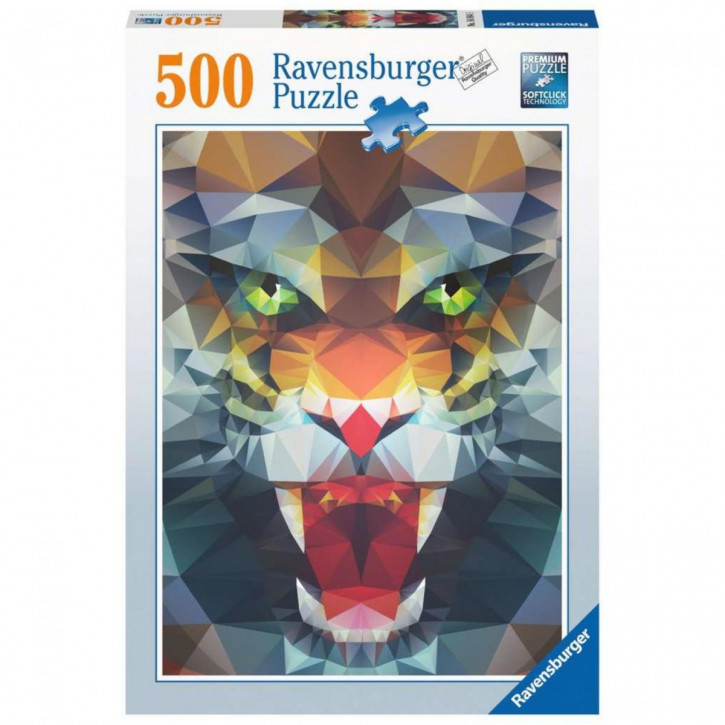 Ravensburger Puzzle 500 Teile Löwe aus Polygonen
