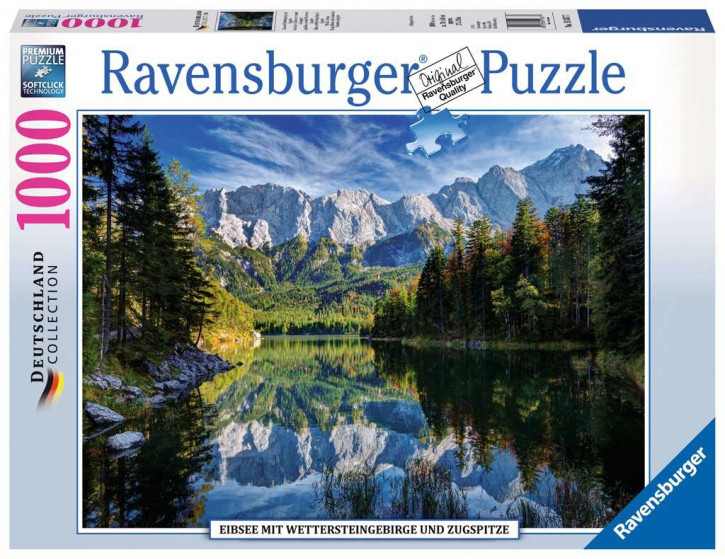 Ravensburger Puzzle 1000 Teile Eibsee mit Wettersteingebirge und Zugspitze