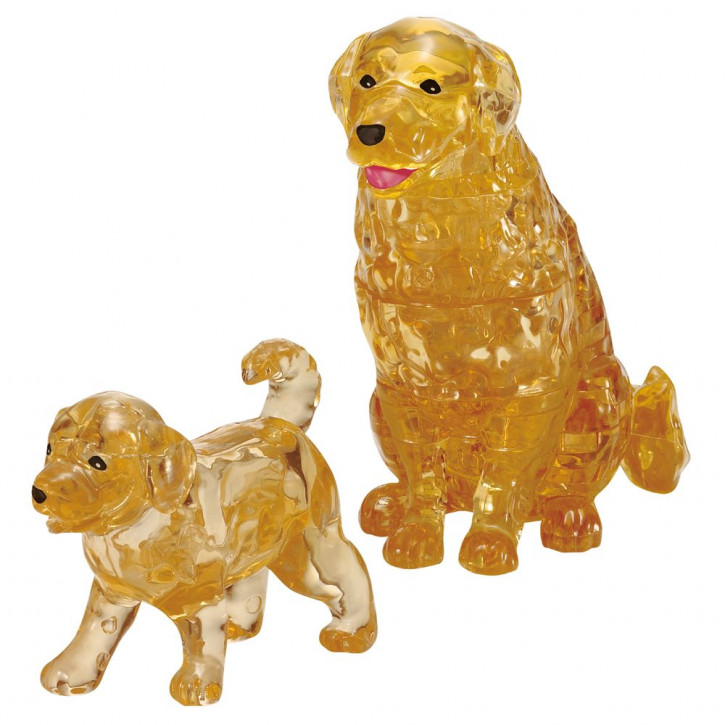 Crystal Puzzle - Golden Retriever Paar (44 Teile)