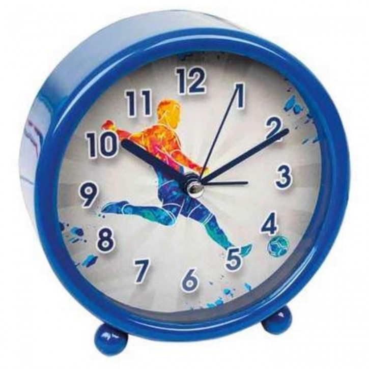 Wecker Fußballspieler blau