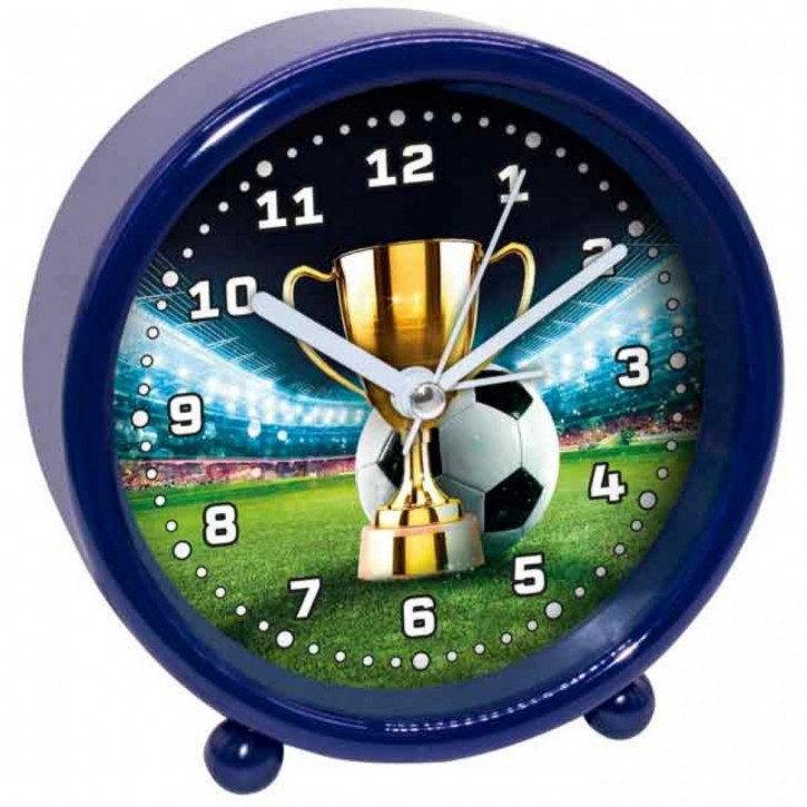 Wecker Fußballtrophäe schwarz