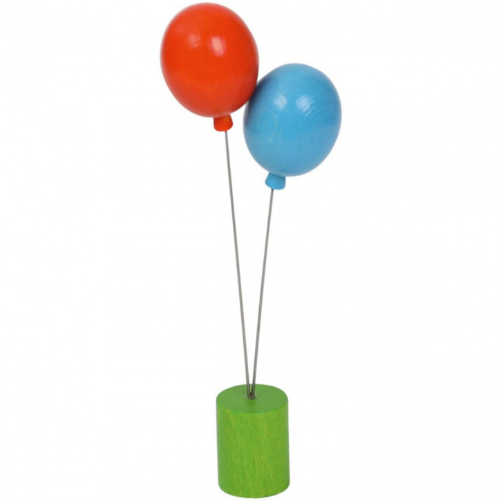 Stecker Luftballons blau/orange