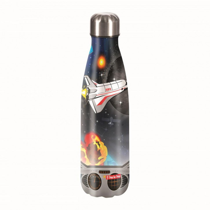 Step by Step Isolierte Edelstahl-Trinkflasche Sky Rocket Rico