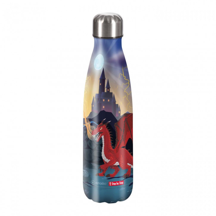 Step by Step Isolierte Edelstahl-Trinkflasche Dragon Drako