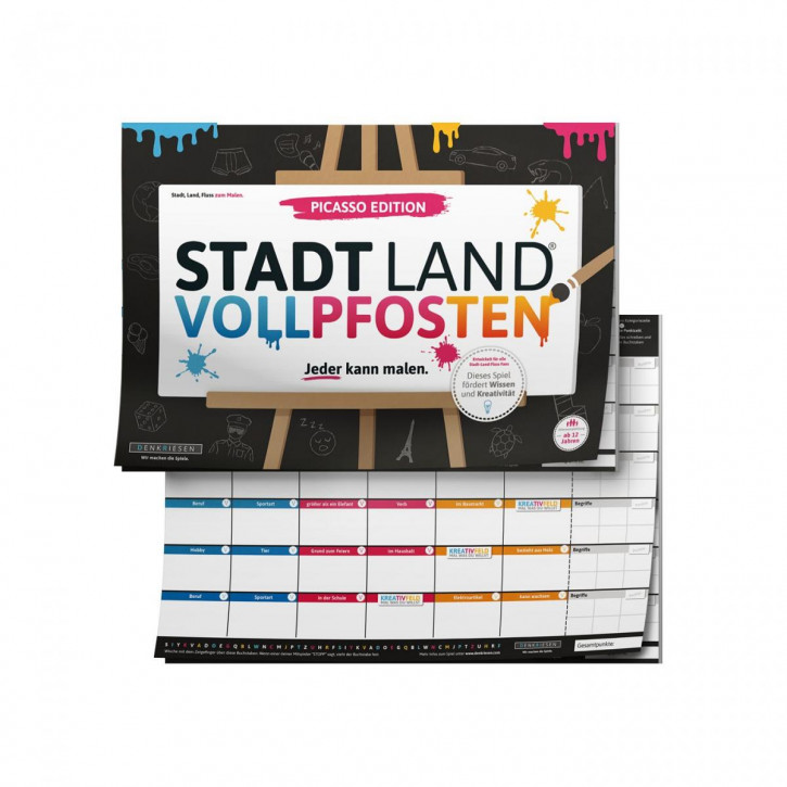 DENKRIESEN - STADT LAND VOLLPFOSTEN® – PICASSO EDITION “Jeder kann malen.”