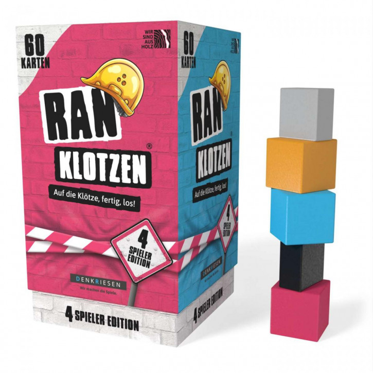RANKLOTZEN - „Auf die Klötze, fertig, los!“ - 4 Spieler Edition