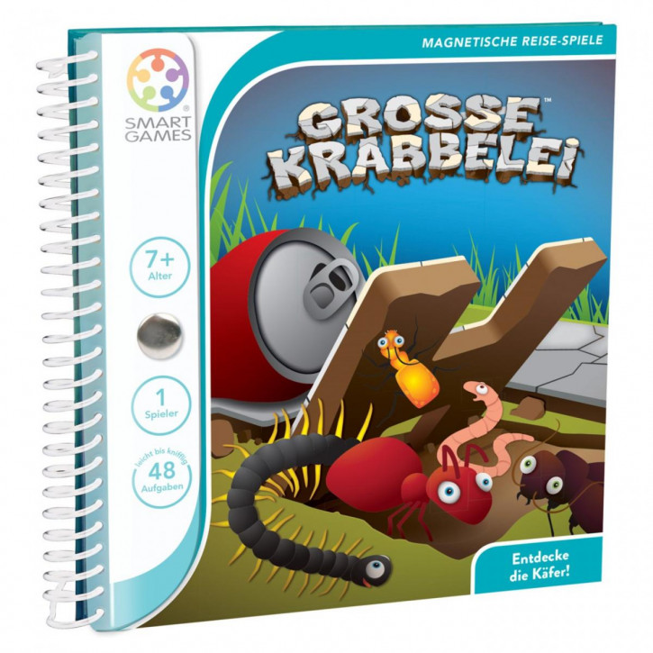 SmartGames Magnetisches Reisespiel Große Krabbelei