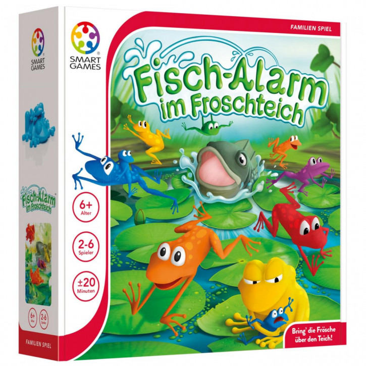 SmartGames Familienspiel Fisch-Alarm im Froschteich 