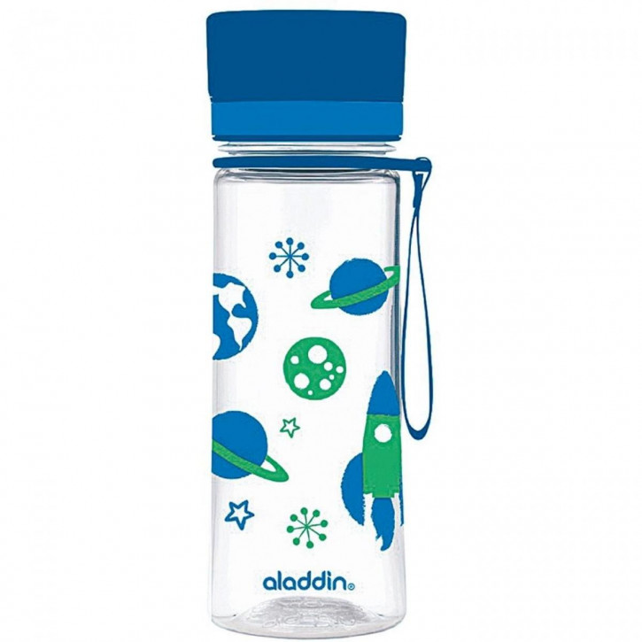 ALADDIN Wasserflasche Aveo mit Grafik 0,35l blau