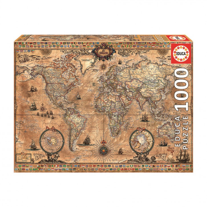 Antike Weltkarte 1000 Teile Puzzle