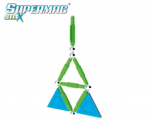 Supermag Stix, 20 Teile Magnetisches Konstruktionsspielzeug