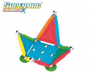 Supermag Colorstix, 40 Teile Magnetisches Konstruktionsspielzeug