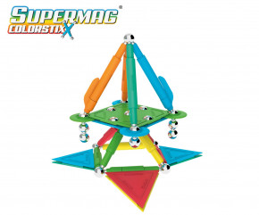 Supermag Colorstix, 50 Teile Magnetisches Konstruktionsspielzeug