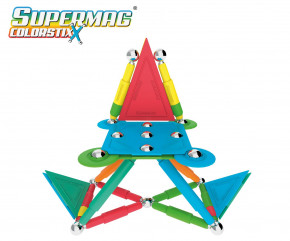 Supermag Colorstix, 50 Teile Magnetisches Konstruktionsspielzeug