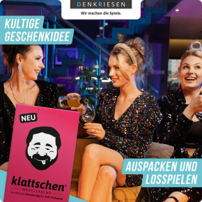 DENKRIESEN - klattschen® - Mädelsabend - SPIELKARTENKARTON Das wahrscheinlich beste Trinkspiel aller Zeiten